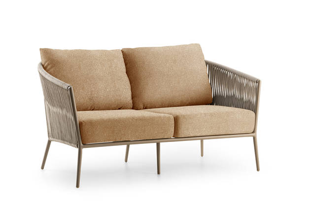 Kapstadt 2er Loungebank Aluminium