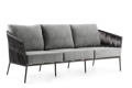 Kapstadt 3er Loungebank Aluminium