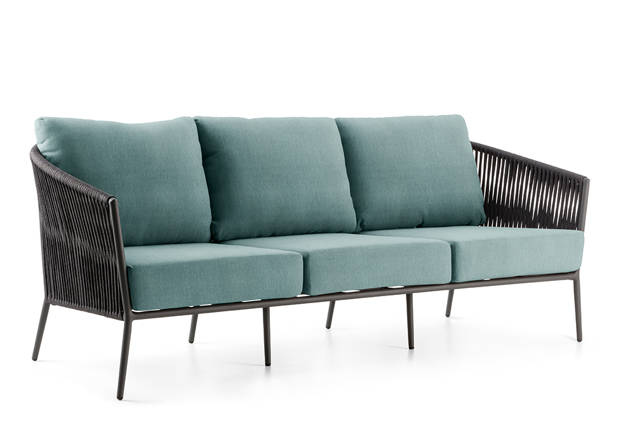 Kapstadt 3er Loungebank Aluminium