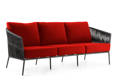 Kapstadt 3er Loungebank Aluminium