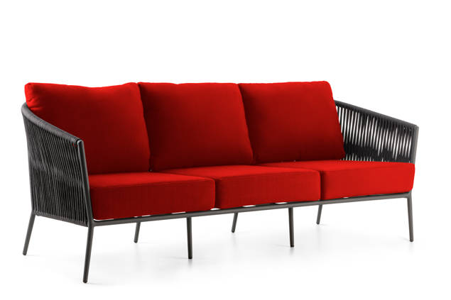 Kapstadt 3er Loungebank Aluminium