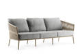 Kapstadt 3er Loungebank Aluminium