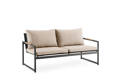 Antwerpen 2er Loungebank Aluminium