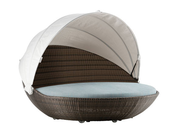 Pula Lit de jardin rotin