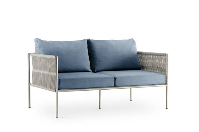 Rügen Banc de lounge 2 places acier inoxydable