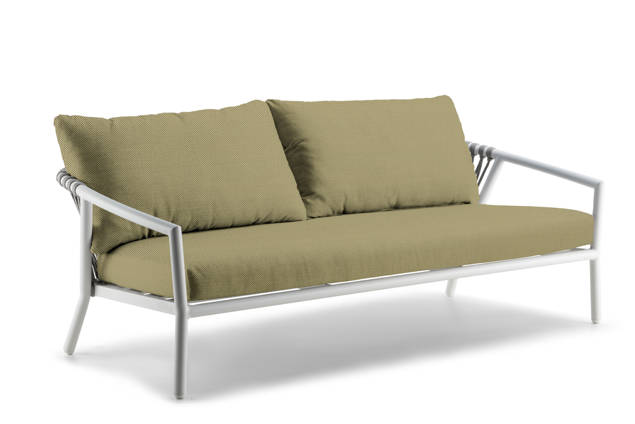 Seattle 2.5er Loungebank Aluminium