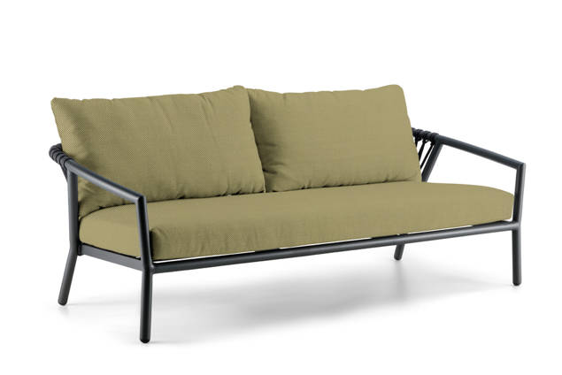 Seattle 2.5er Loungebank Aluminium
