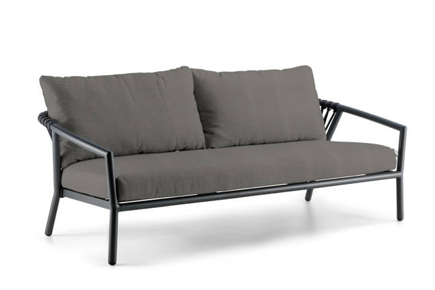 Seattle 2.5er Loungebank Aluminium