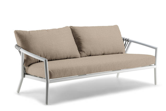 Seattle 2.5er Loungebank Aluminium