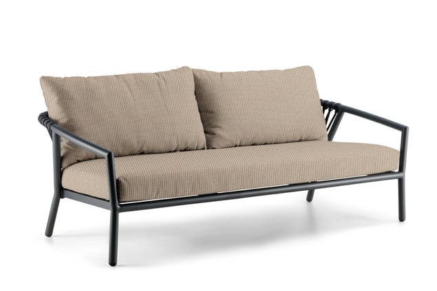 Seattle 2.5er Loungebank Aluminium