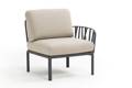Komodo Fauteuil lounge gauche/droite synthétique