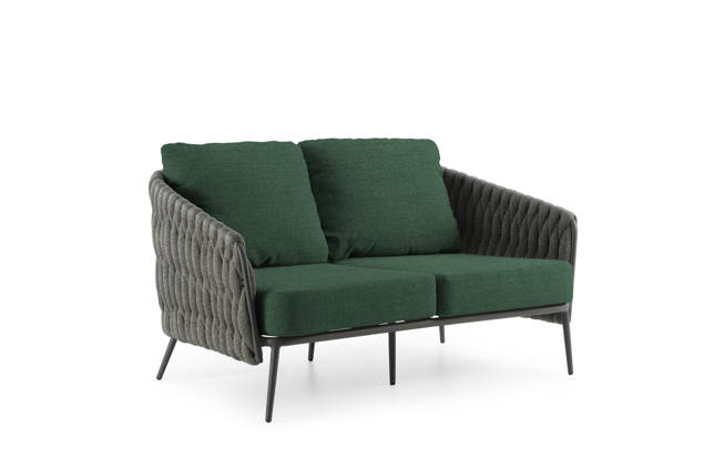 Mali Banc de lounge 2 places aluminium