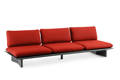 Manhattan 3er Loungebank Aluminium