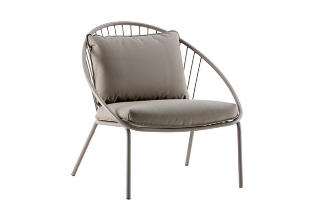 Como Fauteuil lounge acier