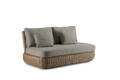 Siena Banc lounge 2 places rotin
