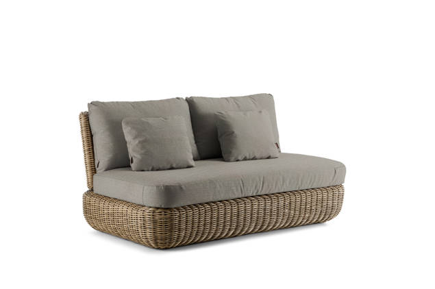 Siena Banc lounge 2 places rotin