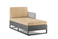 Miami Chaise longue gauche aluminium