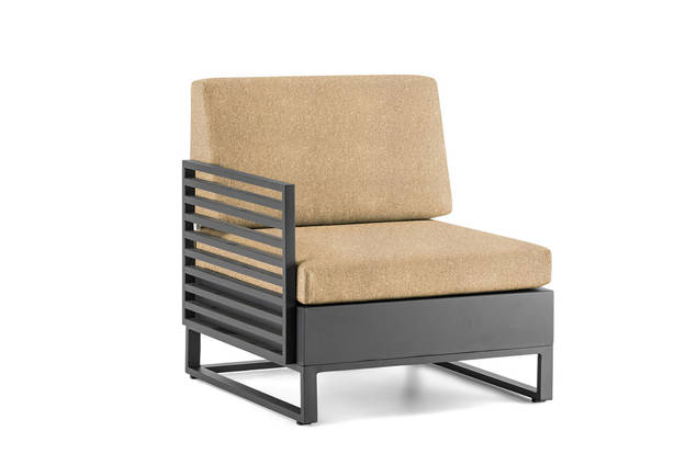 Miami Fauteuil lounge droite aluminium