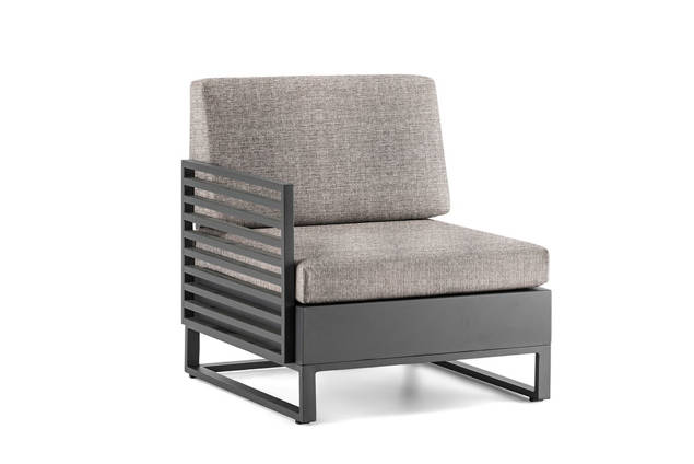 Miami Loungesessel rechts Aluminium