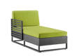 Miami Chaise longue droite aluminium