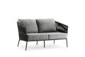 Kapstadt Banc lounge 2 places aluminium