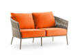 Kapstadt 2er Loungebank Aluminium