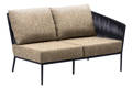 Kapstadt 2er Loungebank links Aluminium