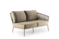 Kapstadt 2er Loungebank links Aluminium
