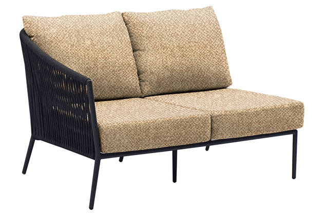 Kapstadt Banc lounge 2 places droite aluminium 