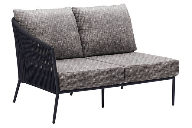 Kapstadt Banc lounge 2 places droite aluminium