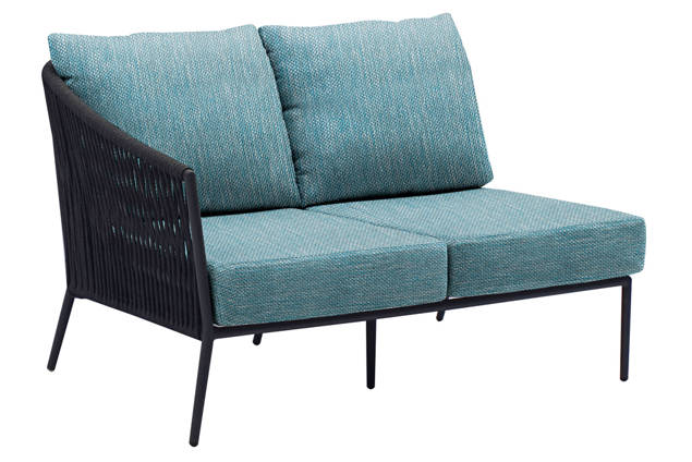 Kapstadt Banc lounge 2 places droite aluminium