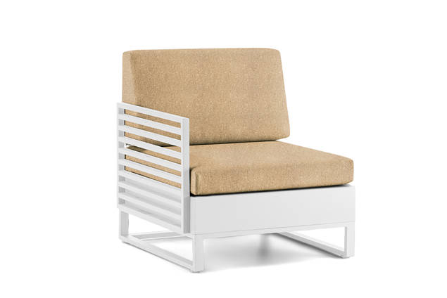 Miami Loungesessel rechts Aluminium