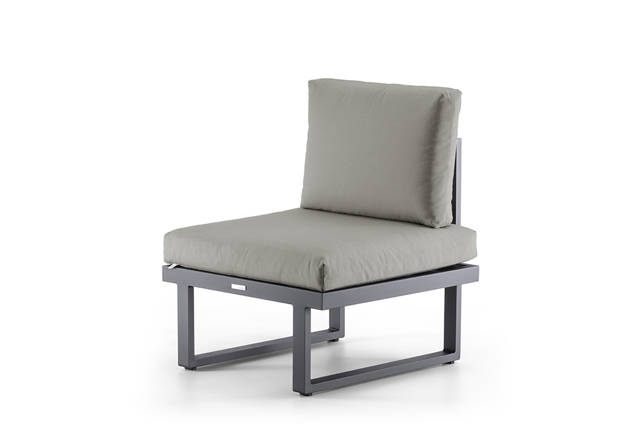 Tosca Fauteuil lounge dînatoire aluminium