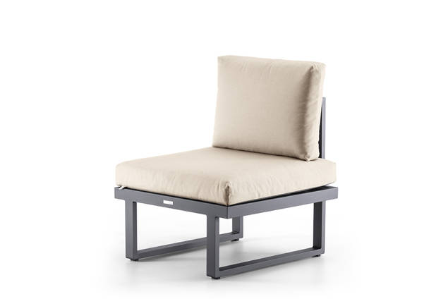 Tosca Fauteuil lounge dînatoire aluminium