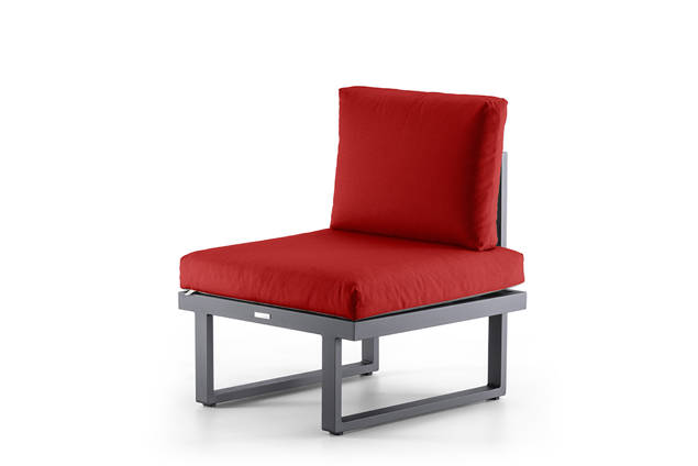 Tosca Fauteuil lounge dînatoire aluminium