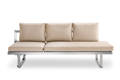 Tosca 3er Loungebank Edelstahl