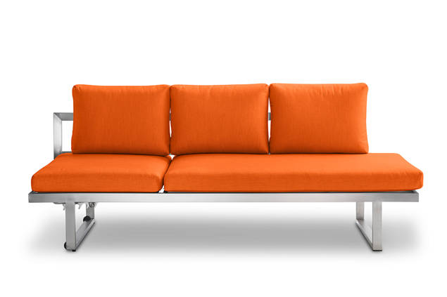 Tosca 3er Dininglounge Bank Edelstahl