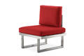 Tosca Fauteuil lounge dînatoire acier inoxydable