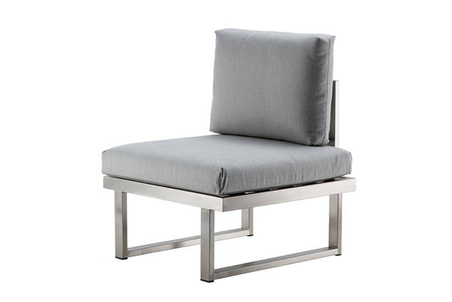Tosca Fauteuil lounge dînatoire acier inoxydable