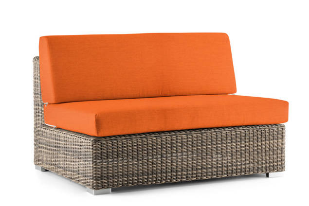 Adriatico II Banc lounge 2 places résine tressée