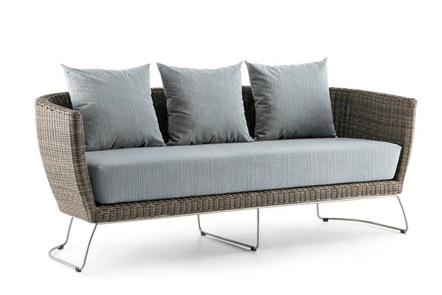 Madonna II 3er Loungebank Rattan