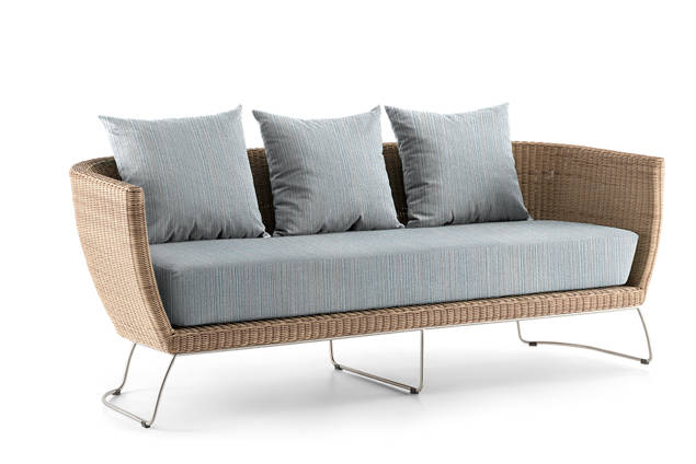 Madonna II 3er Loungebank Rattan