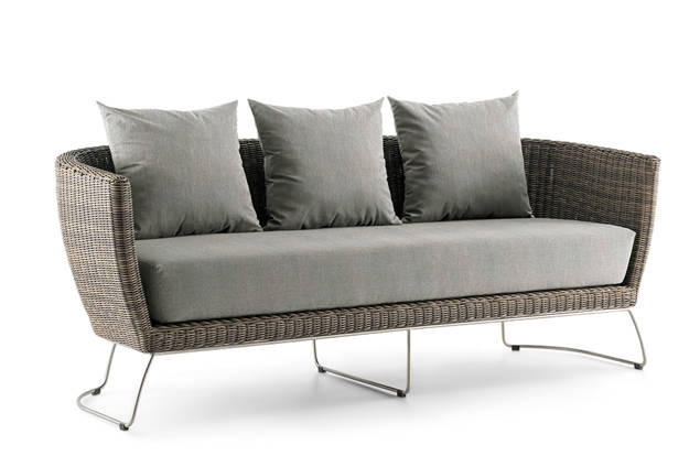 Madonna II 3er Loungebank Rattan