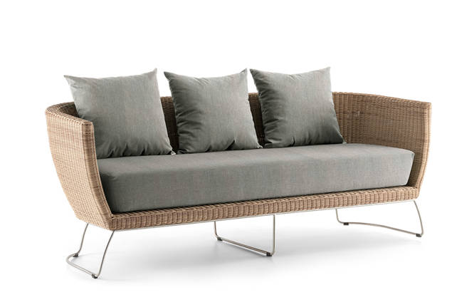 Madonna II 3er Loungebank Rattan