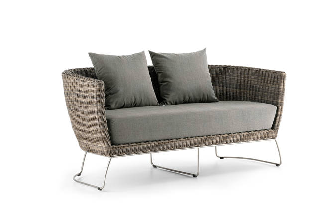 Madonna II 2.5er Loungebank Rattan