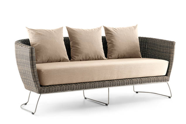 Madonna II 3er Loungebank Rattan