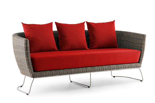 Madonna II 3er Loungebank Rattan