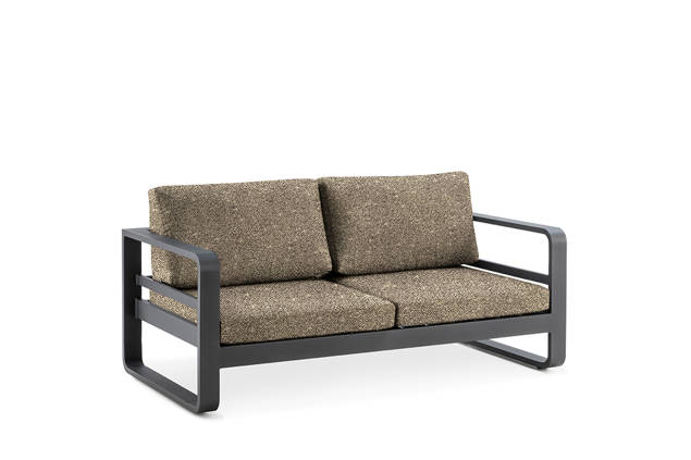Split 2er Loungebank Aluminium