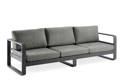 Split 3er Loungebank Aluminium