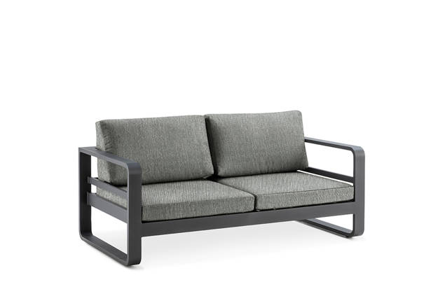 Split 2er Loungebank Aluminium